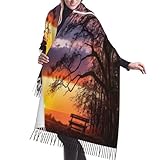 Größenstruktur: Schal für Damen, Wintergröße (190 x 68 cm). Das Western-Halstuch für Damen ist weich in der Textur, mittelschwer und dezent im Glanz. Gut dekoriert. Hübscher Schal, Geschenke für Frauen, lässt sich zusammenrollen und einfach in Ihre Tasche stecken.