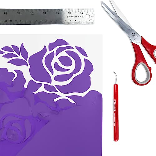 Siser EasyWeed Rolo de vinil de transferência de calor de 30 cm x 1,5 m (orquídea selvagem) compatív