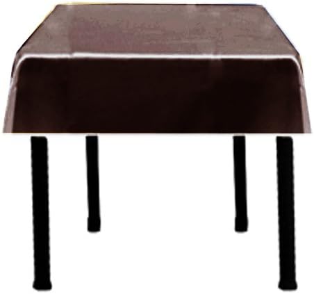 Miniatura 1 de Mantel cuadrado de satén 42x42 pulgadas (marrón)