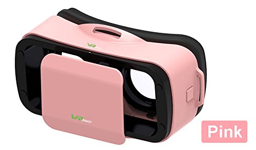 VR Headset V3 - Deep Immersive Virtual Reality Experience on 3D Movies & Games, Mini Compact Light Weight & Comfortable, fits iPhone Samsung Galaxy