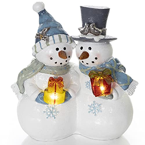 VP Home Gift-Giving Snowman Couple LED Christmas Light