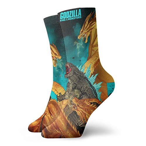 Godzilla King Of The Monsters Socks Unisex Novelty Crew Sock Low Sock