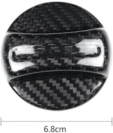 Carbon Fiber Fuel Tank Oil Gas Cap Cover Trim Sticker For BMW E90 E92 F30 F80 F82 F87 F90 M2 M3 M4 M5 M6 (Carbon Fiber Black)