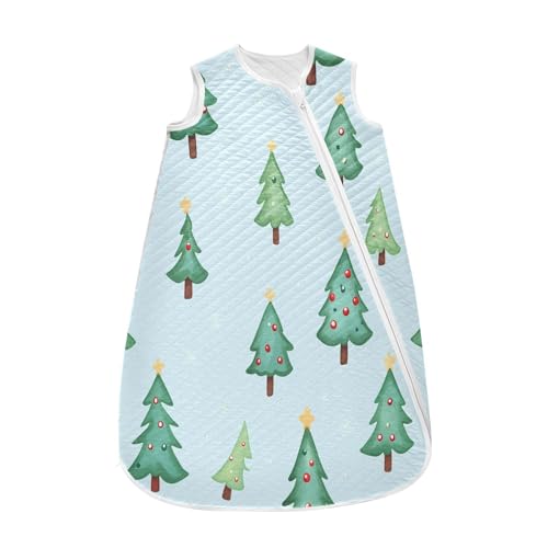 Kigai Christmas Tree Baby Sleep Sack Wearable Blanket Sleeping Bag 2-Way Zipper Soft Swaddle Transition Sack