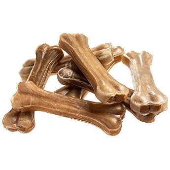 Bontoy Delicious Chew Bone 17 cm - 1000g made from pressed cow skin. The perfect chewing fun for your dog