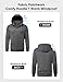 JMIERR Men's Full Hoodies 2025 Fashion Long Sleeve Drawstring Workout Hooded Sweatshirts with Pockets, L, Grey