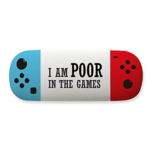 Étui à lunettes I Am Poor In The Games protection rigide gamer
