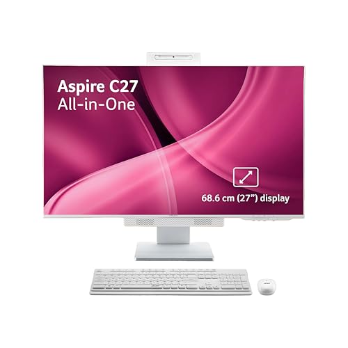 Image of Acer Aspire C27 All in One Desktop Intel Core i5-13420H Processor (Windows 11 Home /16 GB /1 TB SSD /Microsoft Office)with 68.6 cm (27 inch) Full HD IPS Display, Full HD 5MP Camera, Wireless Keyboard & Mouse