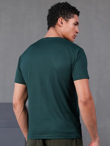 Image of CHKOKKO Gym T Shirts for Men Workout Activewear Solid Quick Dry Sports Tshirt for man Breathable Lightweight Half Sleeve Regular Fit Round Neck Running Boys T Shirt