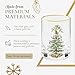 Spode Christmas Tree 14oz Double Old Fashioned Glasses, Set of 4 - Festive Holiday Drinkware with Rustic Christmas Design, Excellent for Whiskey at Holiday Gatherings and Cozy Celebrations