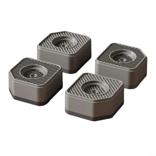Fauhapyway Almohadilla de aumento de altura ajustable para muebles, paquete de 4 almohadillas antideslizantes en forma de L para cama, sofás, electrodomésticos, soporta 4000 libras (gris 1)