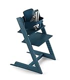 Stokke 2019 Tripp Trapp High Chair, Includes Baby Set, Midnight Blue