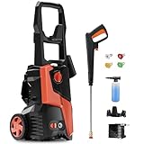 Pressure Washer 5000PSI 2.9GPM Power Washer with 25 FT Hose, 4 Quick Connect Nozzle 16.9 Oz Soap Tank Cleaning for Patio, Car