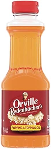 Orville Redenbacher's Popcorn Oil, Butter Flavor, Movie Night Supplies, 16 fl oz. (Pack of 6)