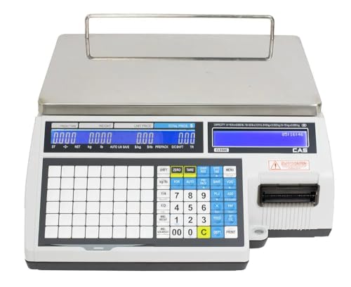 Báscula CAS CL5500B-30W con impresora inalámbrica 30lb miniatura 2