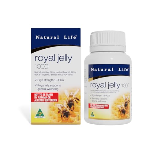 Natural Life Royal Jelly 60 capsules 1000mg 1.2% HDA