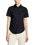 Normale Passform. Fruit of the Loom SS112M, Damen-Bluse, Damen, schwarz/schwarz
