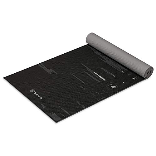 Gaiam Yoga Mat Premium Print Extra Thick Non Slip Exercise & Fitness Mat