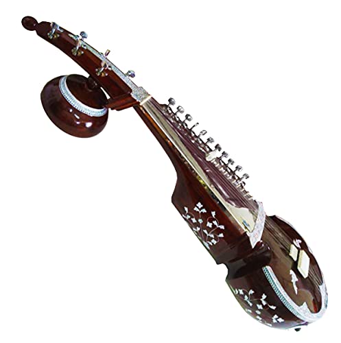 Sarod Sarode indienne Guitare Luth acoustique électrique pour gaucher, clés en acier, qualité concert, en bois de cèdre - Les Beatles, Paul McCartney, John Lennon, RIngo Starr, George Harrison Sarod Sarode indienne Guitare Luth acoustique électrique pour gaucher, clés en acier, qualité concert, en bois de cèdre