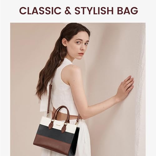 LOVEVOOK Purses for Women, Fashion Handbags for Women, Tote Bag PU Leather Shoulder Bag Top Handle Satchel for Lady2