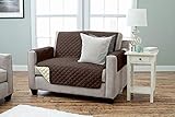 Kamaca Wende - Omkeerbare hoes voor relaxstoel, polyester, 2-zits, bruin en beige, 191 x 224 cm