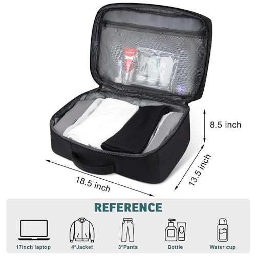 Pritent Travel Backpack for Women/Men,Waterproof Carry On Backpack with Laptop Compartment,Travel Essentials Backpack for Traveling,Business Hiking,Casual,Gym(Black) - Image 6