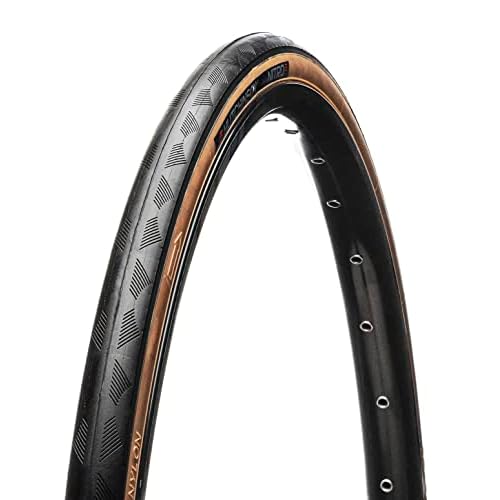 HUTCHINSON - NITRO 2 - Tubetype- Cubierta de Carretera - Comodidad y Control - Varillas rígidas - Negro/Tan - Dimensiones 700 x 28 mm