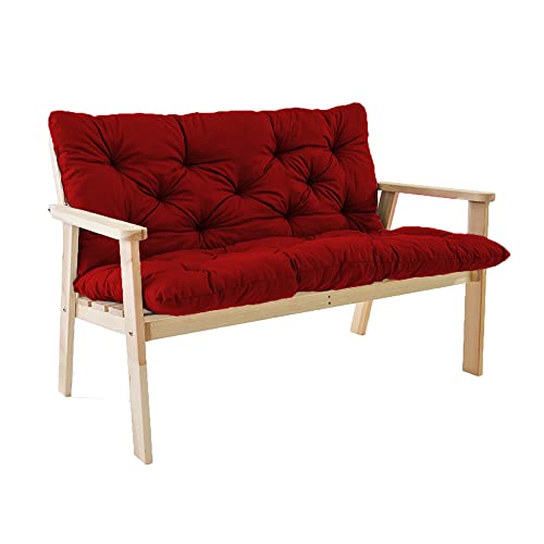 Cojín de repuesto antideslizante para banco de columpio de exterior con respaldo de 2 y 3 plazas, para muebles de patio, jardín, sillones reclinables, uso en interiores y exteriores, 150 x 100 x 8 cm