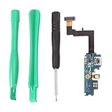 Farbe: Schwarz; Farbe Schwarz Tischdecke USB-Ladebuchse + Mikrofon Mic für Samsung Galaxy SII S 2 i9100