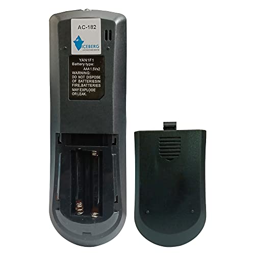 Image of 7SEVEN YAN1F1 YAN1F1F Model Compatible with Remote Control for Voltas AC, Match Exactly with Original Remote of Air Conditioner and use New AAA Alkaline Batteries