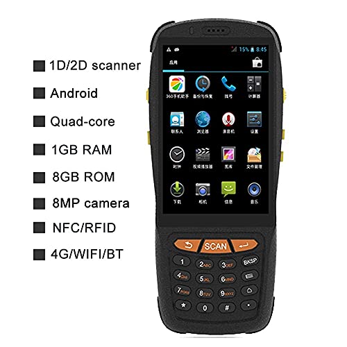 Scanner de codes-barres 2D terminal PDA Android 7.1 durci 4G avec base de charge - 2