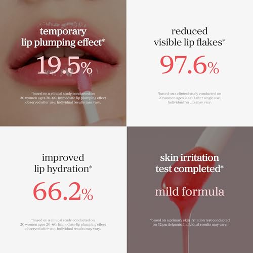 NOONI Korean Lip Oil - Appleberry | Long-Lasting, Moisturizing, Plumping, Revitalizing for Dry Lips, Waterproof, No Peel Off, Hydrating Nourishing Crystal Clear Lip Stain, Stocking Stuffers 0.12 FL Oz