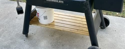 Pellet Grill Storage Shelf Made Specifically To ONLY Fit A Traeger Pro Series 780 Or Ironwood 885 Pellet Grill - Our Shelf Provides Extra Storage Space For All Your Pellets & Accessories