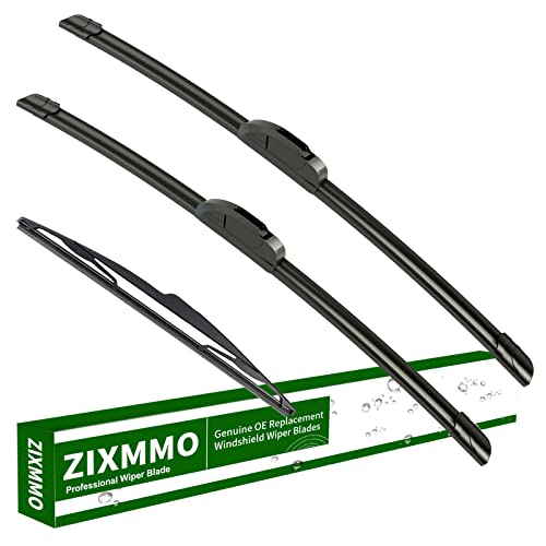 Image of 3 wiper blades Replacement for 2010-2015 Hyundai Tucson windshield wipers | Replacement Original Equipment,Premium All-Seasons,Front & Rear,24 inch+16 inch+12 inch(Set of 3) J HOOK