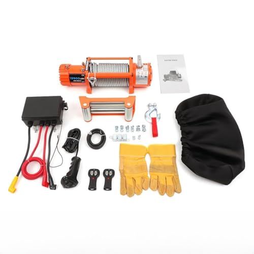Winche eléctrico 13500Ibs 12V con cable de acero miniatura 1
