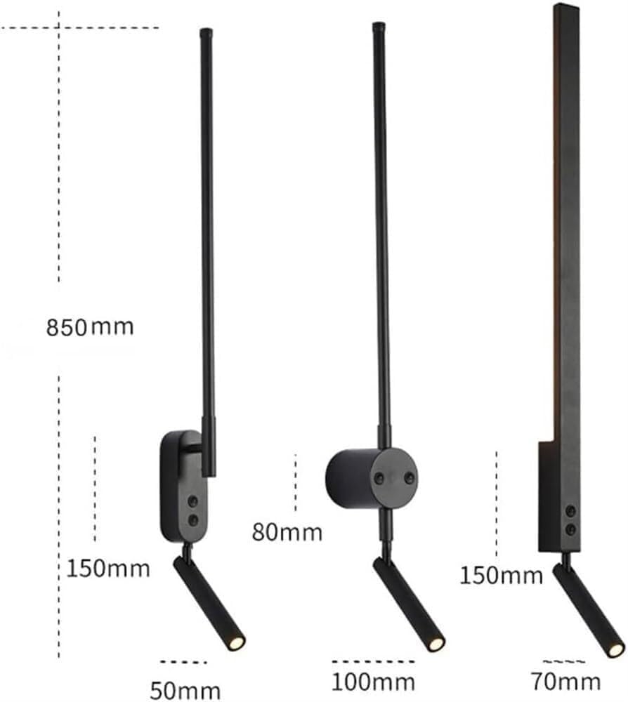 Lampada da bagno a striscia lunga regolabile a LED per specchio, apparecchio di illuminazione lineare per bagno, specchio nero, luci frontali sopra il mobile, illuminazione per quadri, applique d