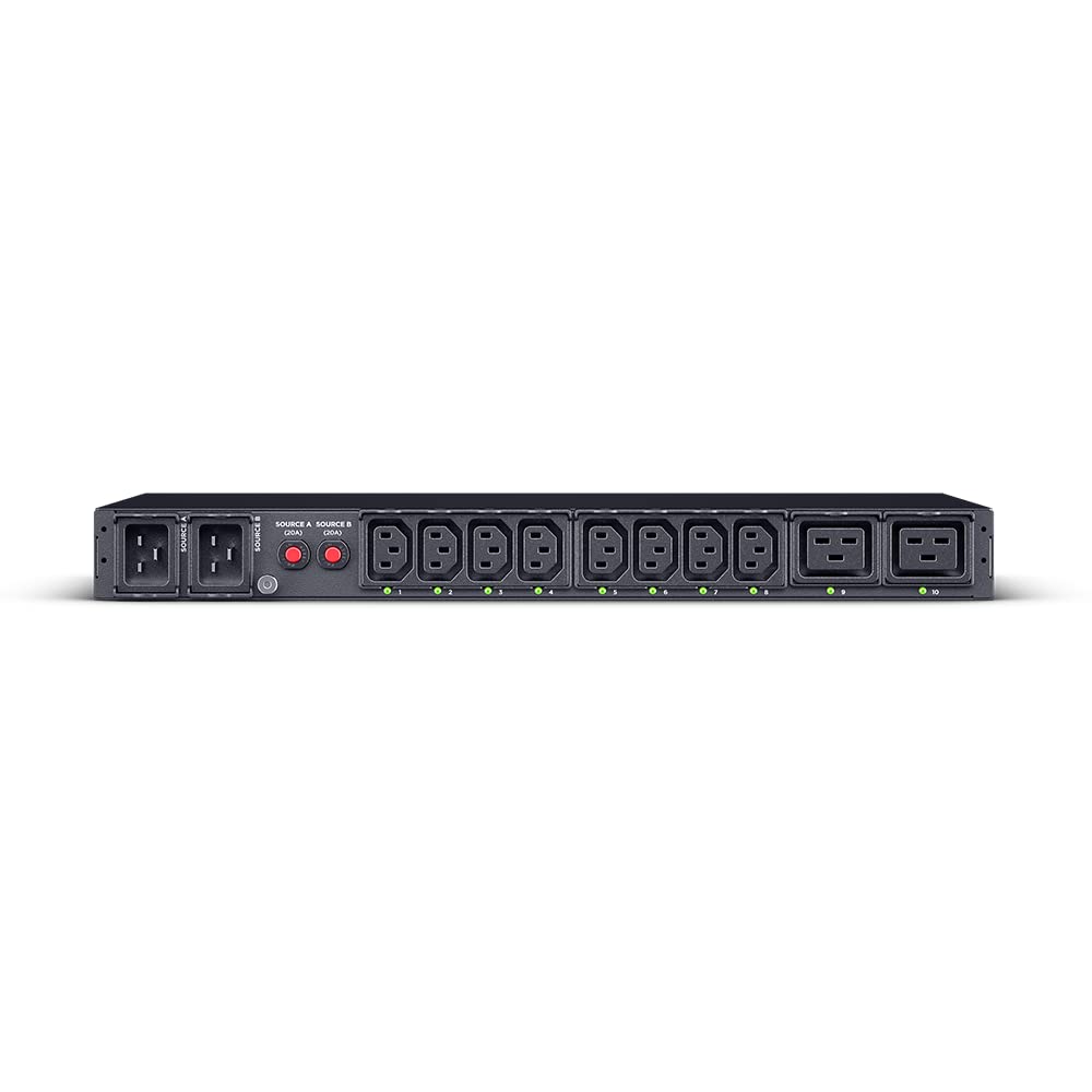Cyberpower PDU44005 Interruttore di trasferimento automatico commutato a banca singola (ATS) 16A, 8xC13 + 2xC19