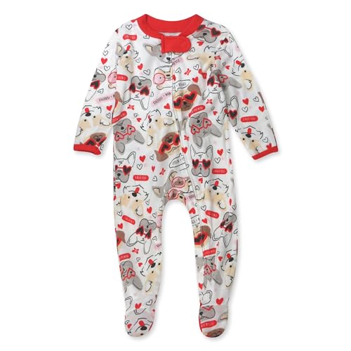 Image of HonestBaby unisex-baby Celebration Sleep & Play Footed One-piece Pajama Sleeper 100% Organic Cotton