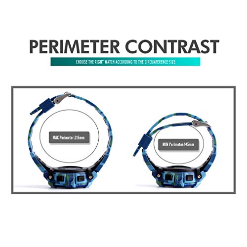 Tonnier Watch Kids Sports Watch Multi Function Digital Watches Colorful Led Display Waterproof Wristwatches For Children With Pu Band Blue #TOP4