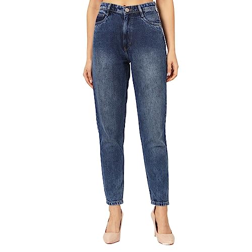 Image of BEATNIK Denim Balloon Fit Blue Womens Jeans