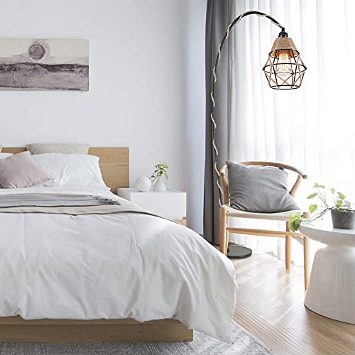 FRIDEKO HOME Farmhouse 15ft Pendant Lights - Hanging Lights with Plug in Cord Hemp Rope Pendant Lights Rustic Hanging Lamps that Plug into Wall Outlet for Kitchen Island Bedroom DIY Decor - 2 Pack by FRIDEKO HOME - Used condition - Image 6
