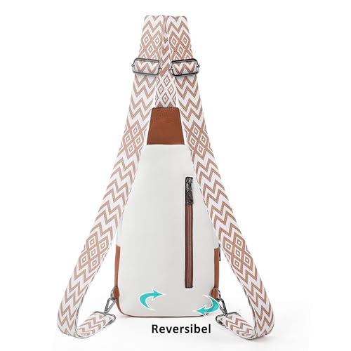 Image of TANTOMI Small Sling Bags for Women, Leather Cross body Purses Bag for Daily Travel Leisure Sport Fanny Packs with Adjustable Strap