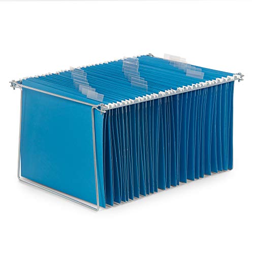 Blue Summit Supplies Hanging File Bars 2 Pack, Letter Size, 13” Wide X 17.5” Long, Steel Metal File Cabinet Bars For Hanging Files On Desktop Or In File Drawers, Set Of 2 #TOP1