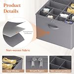 Lifewit Shoe Storage Organizer for Closet, Holder Box, 2 Pack, Gray - Image 3