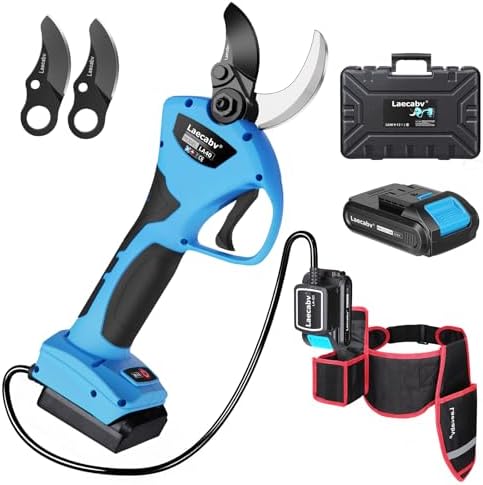 Laecabv Tijeras de podar electricas 40mm progresivo 2 Recargable ...