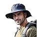 DORRISO Homme Chapeau de Soleil Large Bord Chapeau Pliable Imperméable Protection UV Alpinisme Outdoor Respirant Engrener Voyage Jardinage Chapeau de Pêche Adjustable Chin Strap Bleu