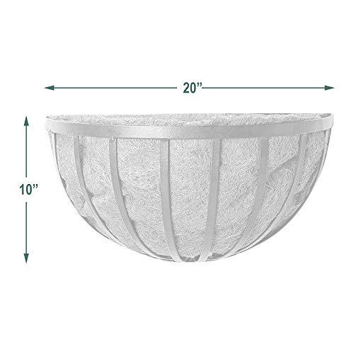 Arcadia Garden Products 1528 Solstice Series Wall Manger Planter, 20 inches, 20\"