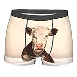 Farm Animal Cow Sitting In Bathtub Classic Mens Boxer Briefs Breathable Moisture Wicking 3d Seamless...