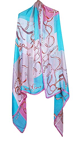 Foulard écharpe femme turquoise taille unique accessoire cou