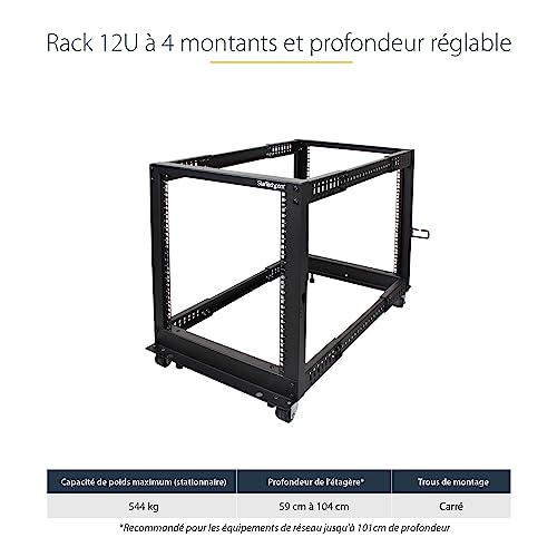 Rack Serveur 12U pour Bureau Technique et Laboratoire Informatique Agile